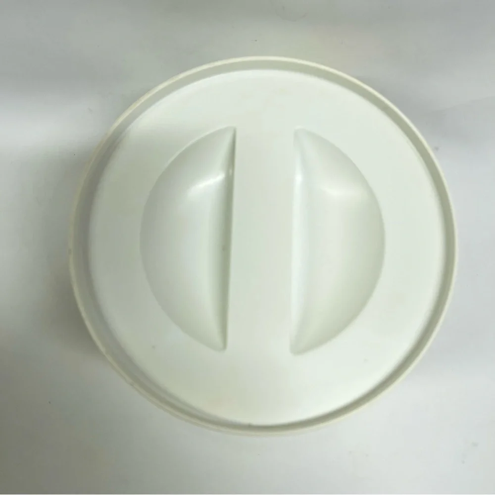 Vintage Pyrex 6x4 see and store Corning Glass 0224 Canister Storage Jar Lid